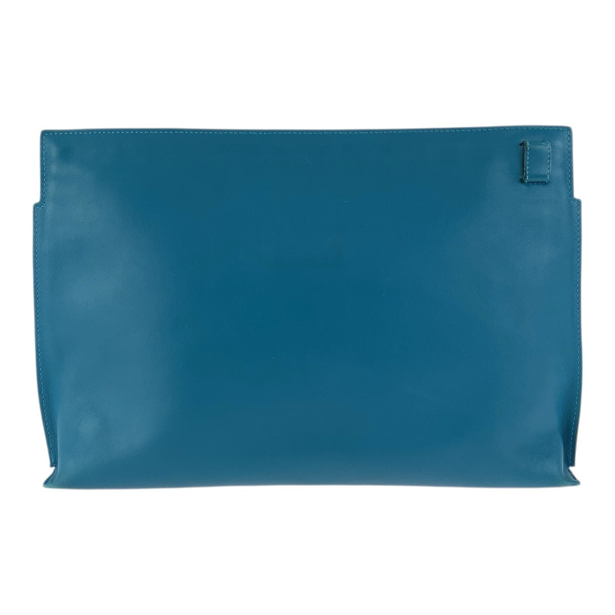 23833
LOEWE ロエベ アナグラム ターコイズブルー シルバー金具 レザー 061411 クラッチバッグ セカンドバッグ メンズ ABP35