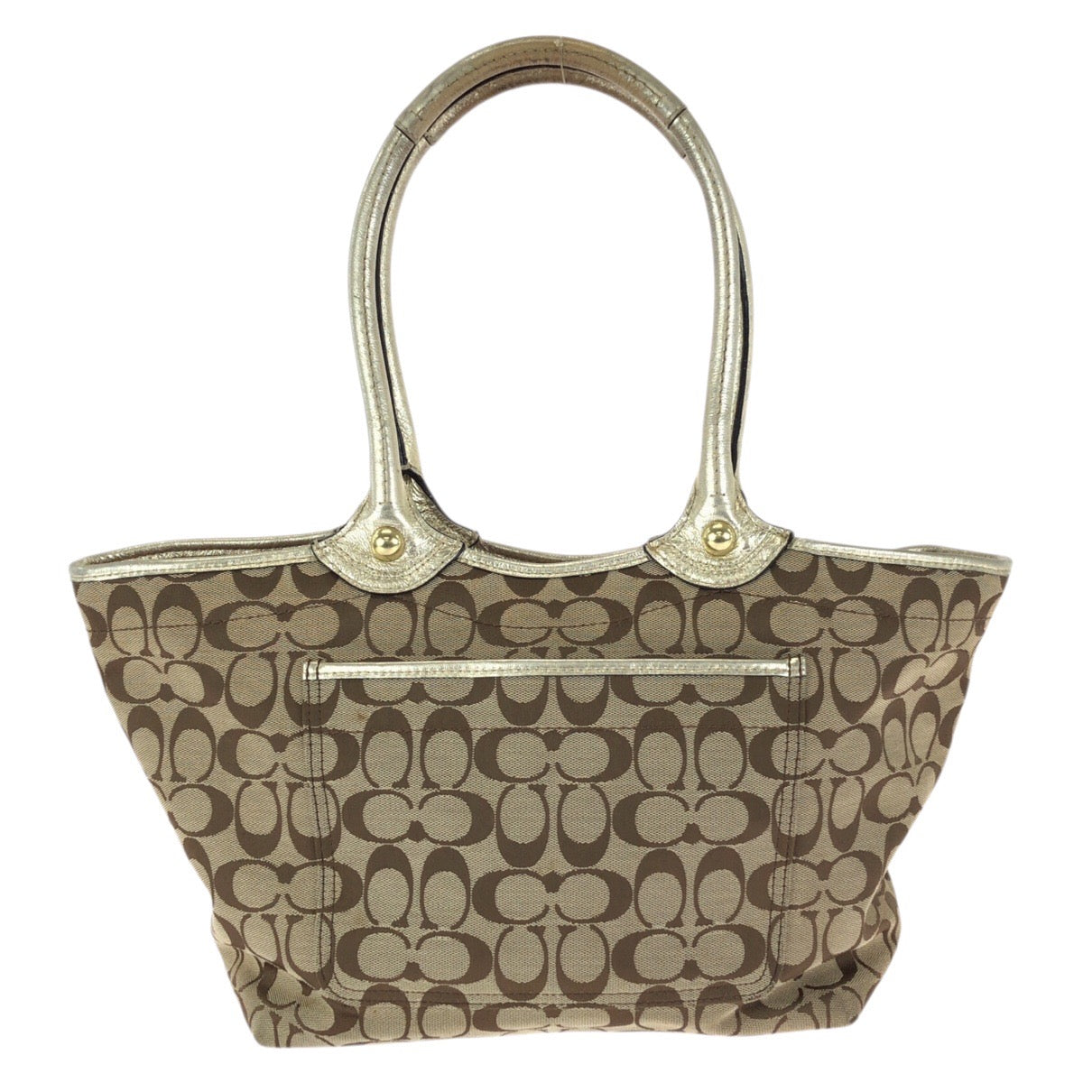 23837
COACH コーチ ブリーカー シグネチャー フローラル アップリケ ベージュ ゴールド金具 キャンバス / レザー F16276 ショルダーバッグ トートバッグ レディース AB2