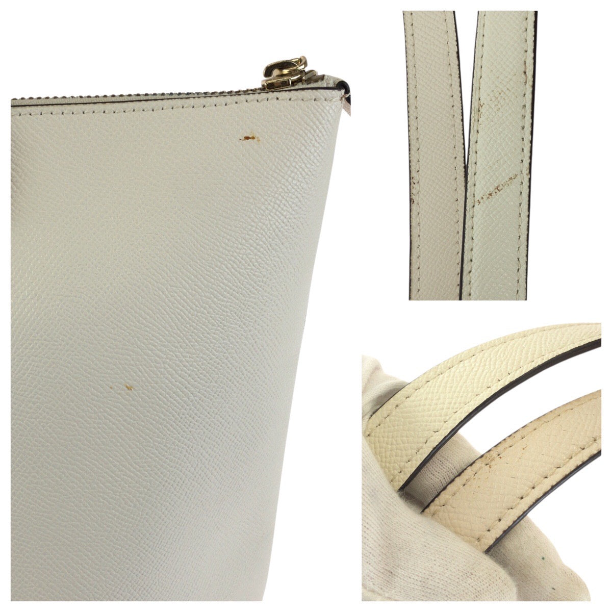 23838
COACH コーチ ギャラリー オフホワイト ゴールド金具 レザー F79608 トートバッグ ショルダーバッグ レディース ABP3