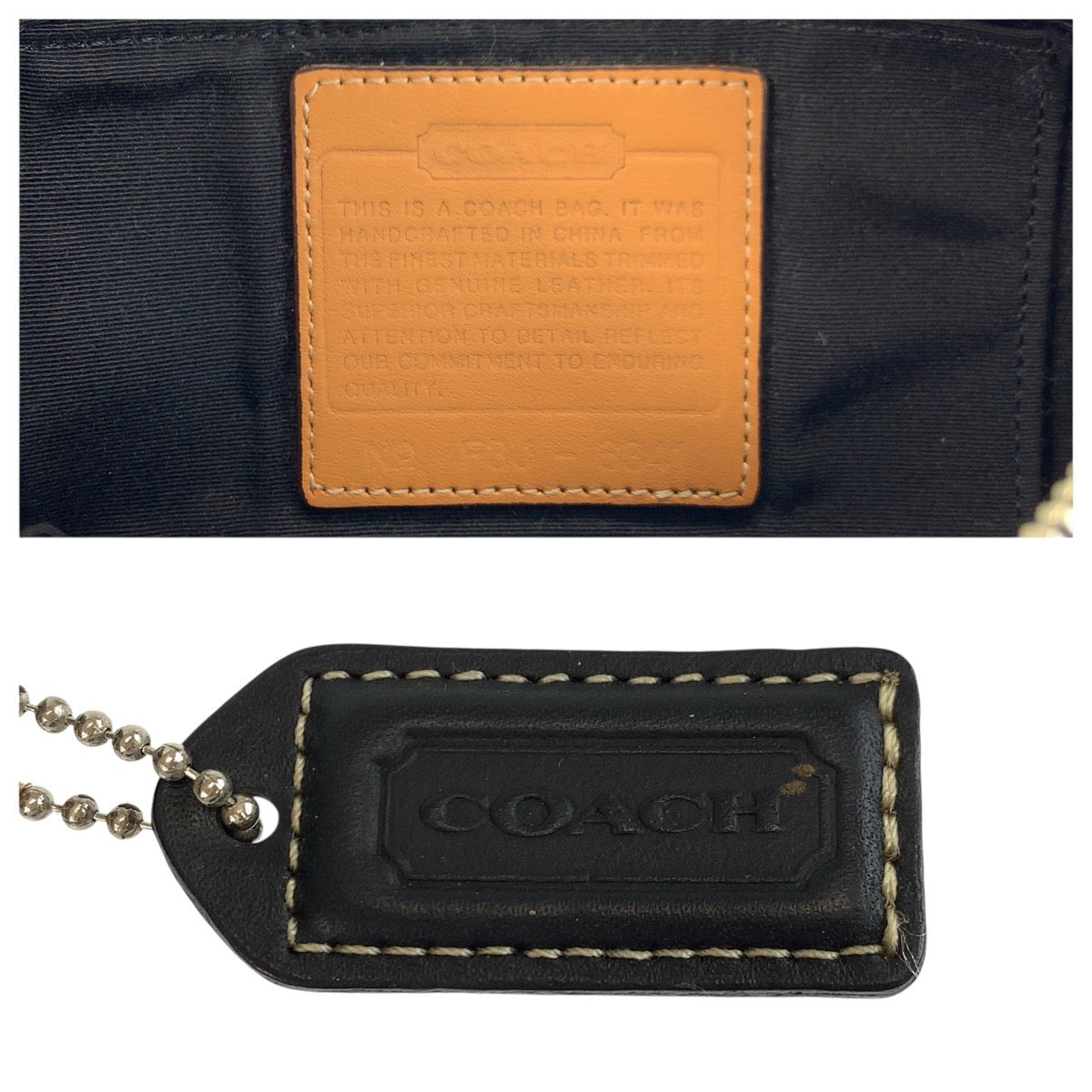 23841
COACH コーチ ミニシグネチャー ブラック 黒 シルバー金具 キャンバス / レザー F3J-6341 ショルダーバッグ ポシェット レディース AB2
