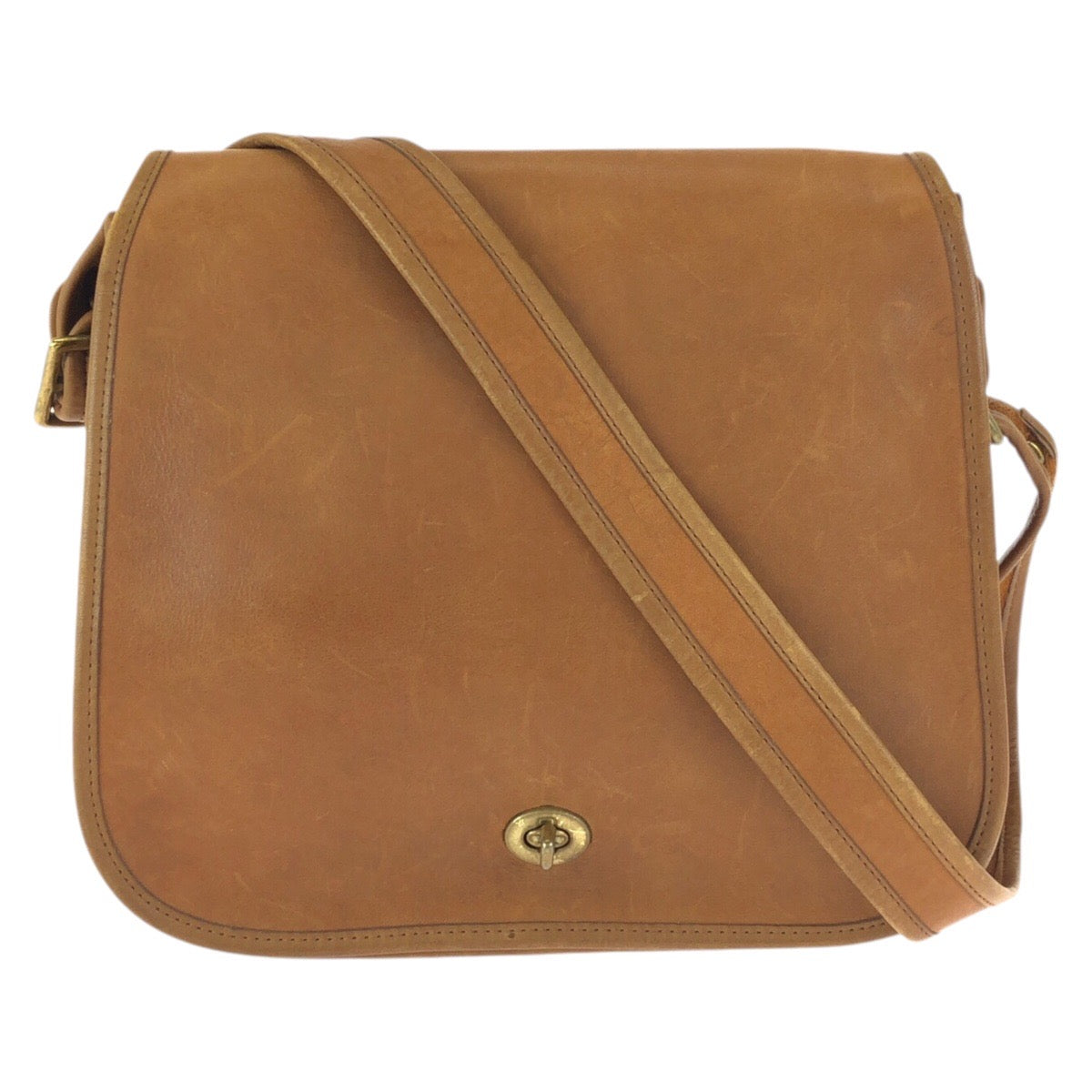 23842
COACH コーチ ヴィンテージ オールドコーチ スチュワーデス ブラウン キャメル ゴールド金具 レザー 1107 ショルダーバッグ メッセンジャーバッグ レディース AB28