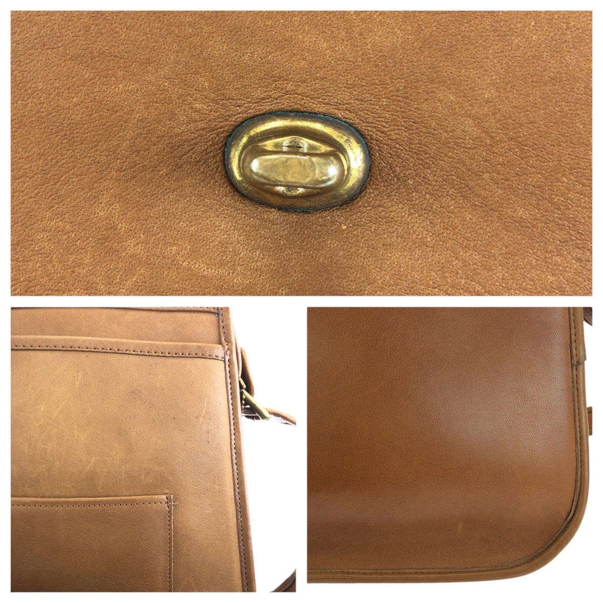 23842
COACH コーチ ヴィンテージ オールドコーチ スチュワーデス ブラウン キャメル ゴールド金具 レザー 1107 ショルダーバッグ メッセンジャーバッグ レディース AB28