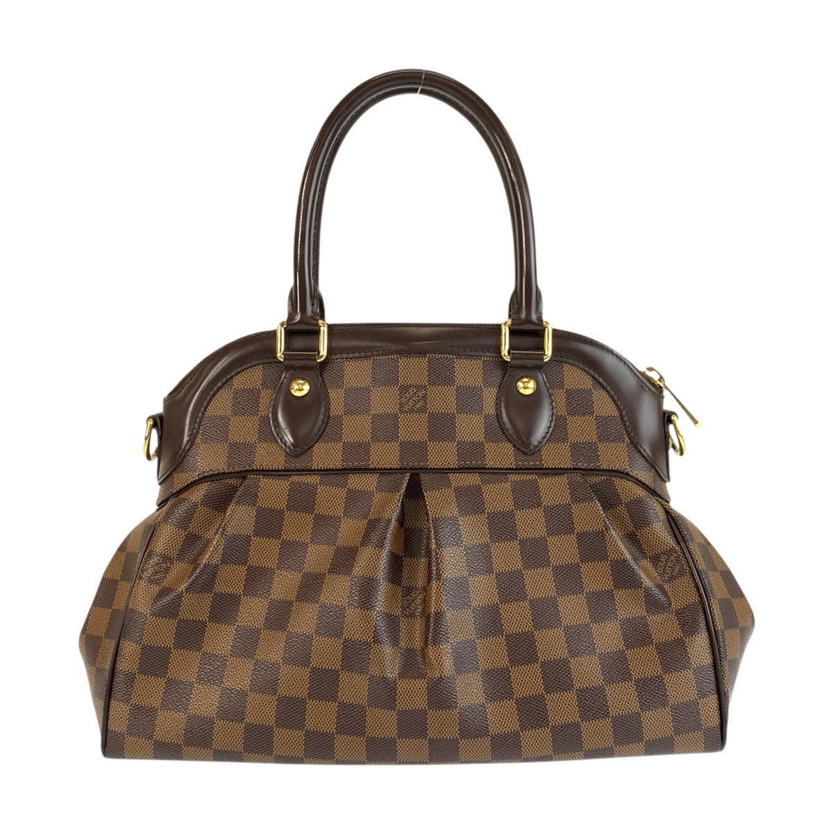 23845
LOUIS VUITTON ルイヴィトン ダミエ トレヴィPM ブラウン ゴールド金具 PVC N51997 ハンドバッグ ショルダーバッグ 2way レディース ABP88