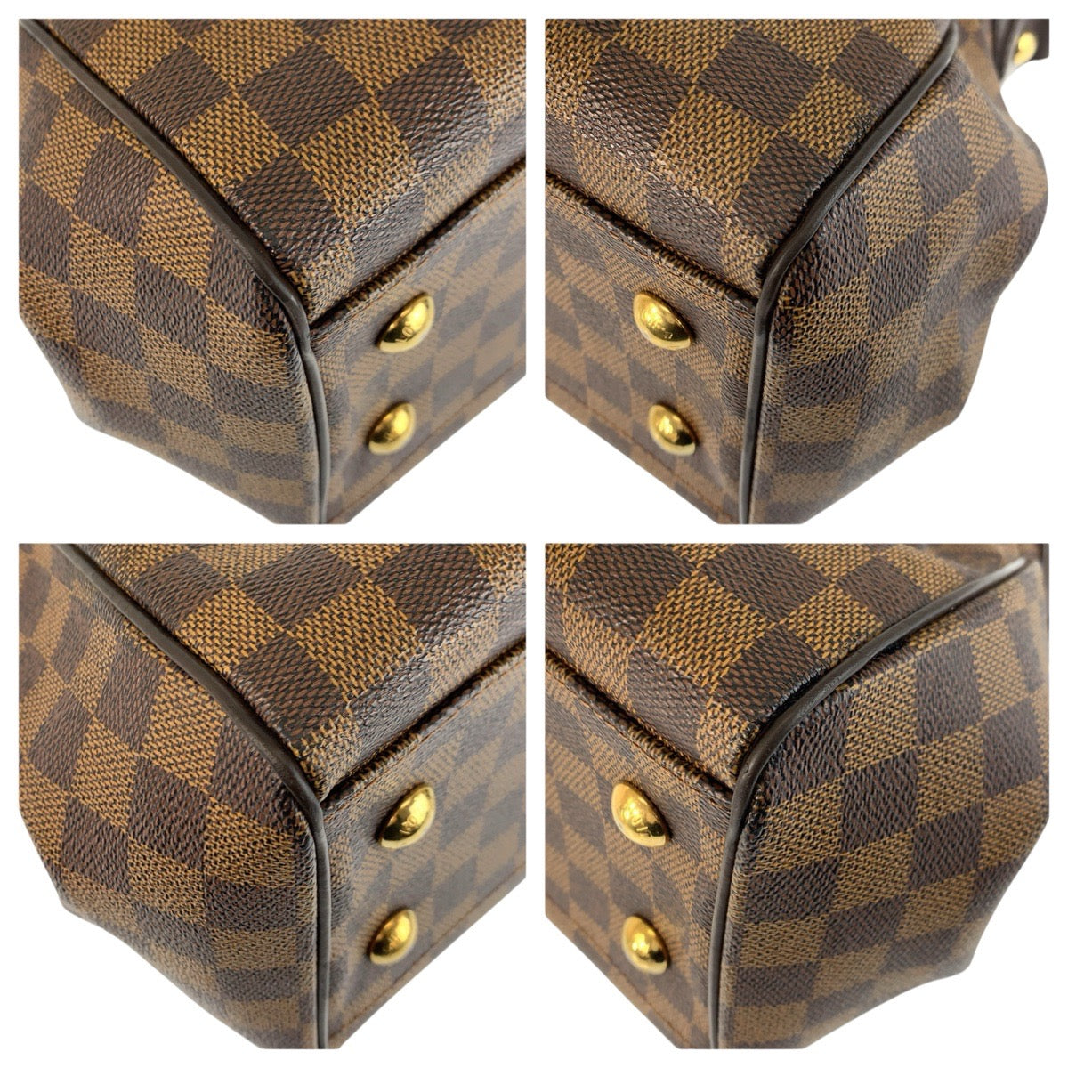 23845
LOUIS VUITTON ルイヴィトン ダミエ トレヴィPM ブラウン ゴールド金具 PVC N51997 ハンドバッグ ショルダーバッグ 2way レディース ABP88