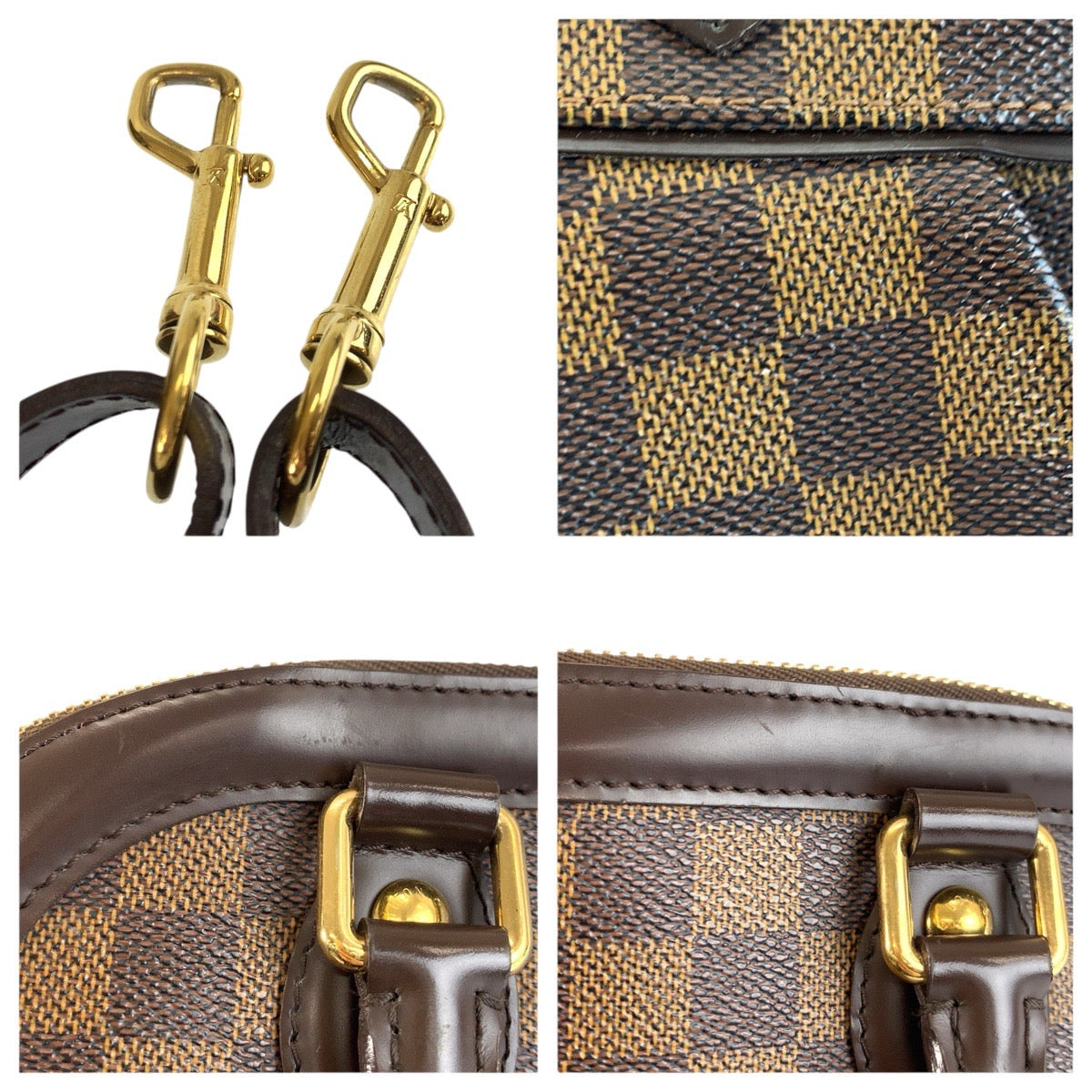 23845
LOUIS VUITTON ルイヴィトン ダミエ トレヴィPM ブラウン ゴールド金具 PVC N51997 ハンドバッグ ショルダーバッグ 2way レディース ABP88