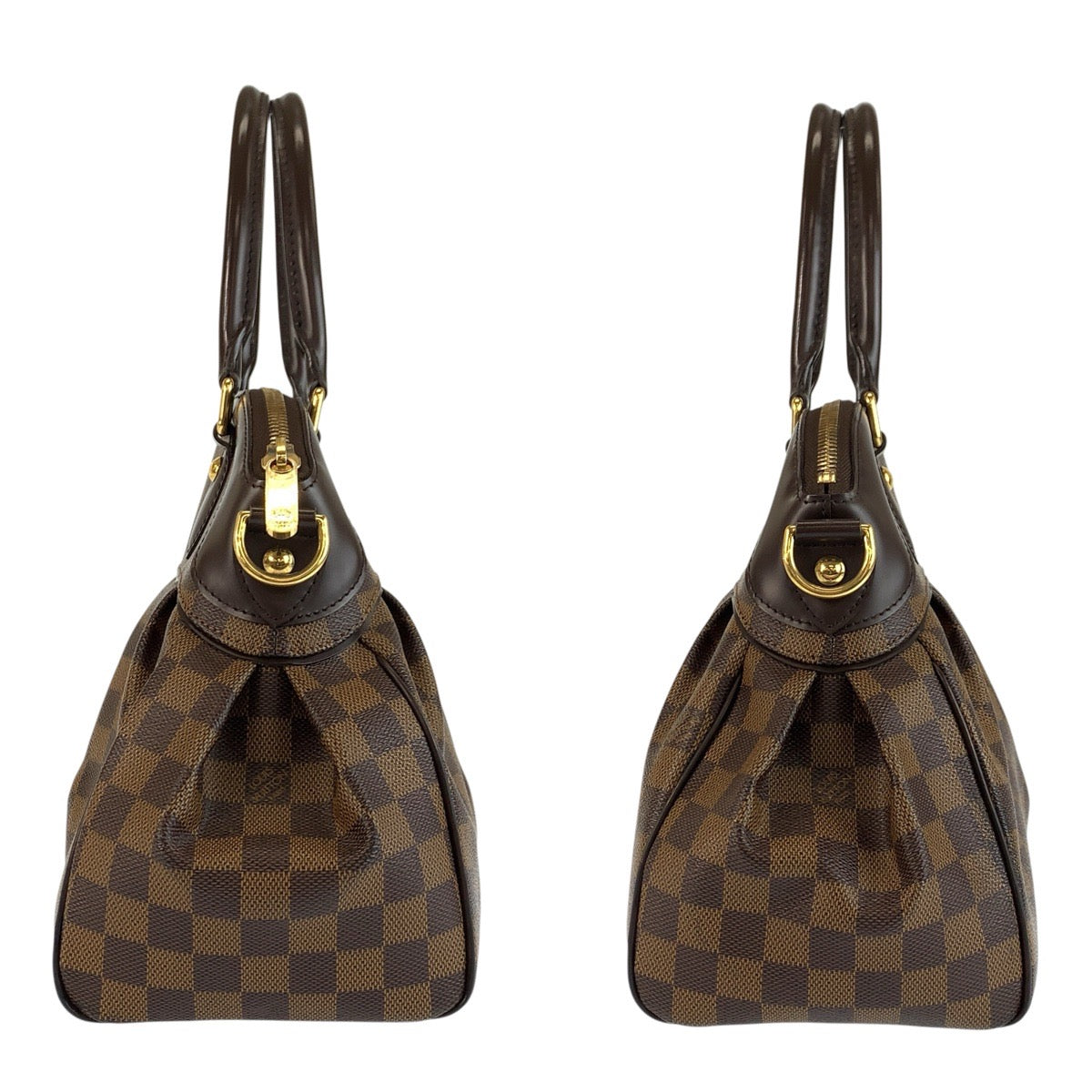 23845
LOUIS VUITTON ルイヴィトン ダミエ トレヴィPM ブラウン ゴールド金具 PVC N51997 ハンドバッグ ショルダーバッグ 2way レディース ABP88