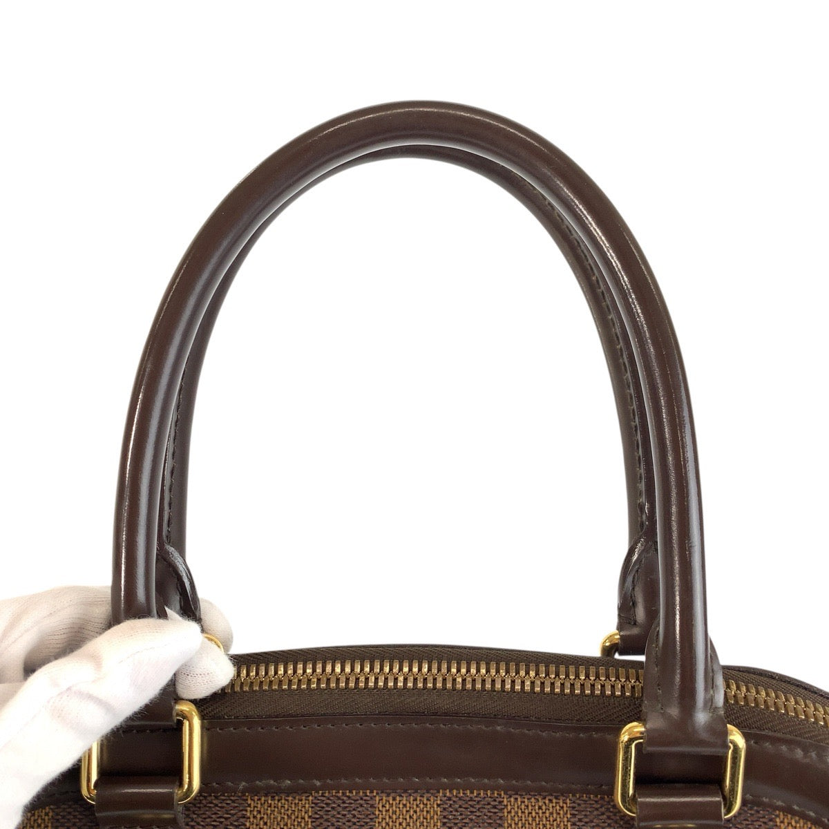 23845
LOUIS VUITTON ルイヴィトン ダミエ トレヴィPM ブラウン ゴールド金具 PVC N51997 ハンドバッグ ショルダーバッグ 2way レディース ABP88