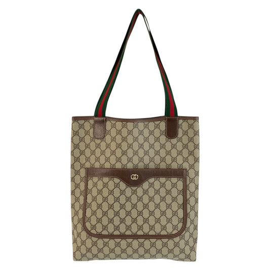 23848
GUCCI グッチ シェリーライン ベージュ ブラウン ゴールド金具 GGスプリームキャンバス 002 123 6487 トートバッグ ショルダーバッグ レディース ABP30