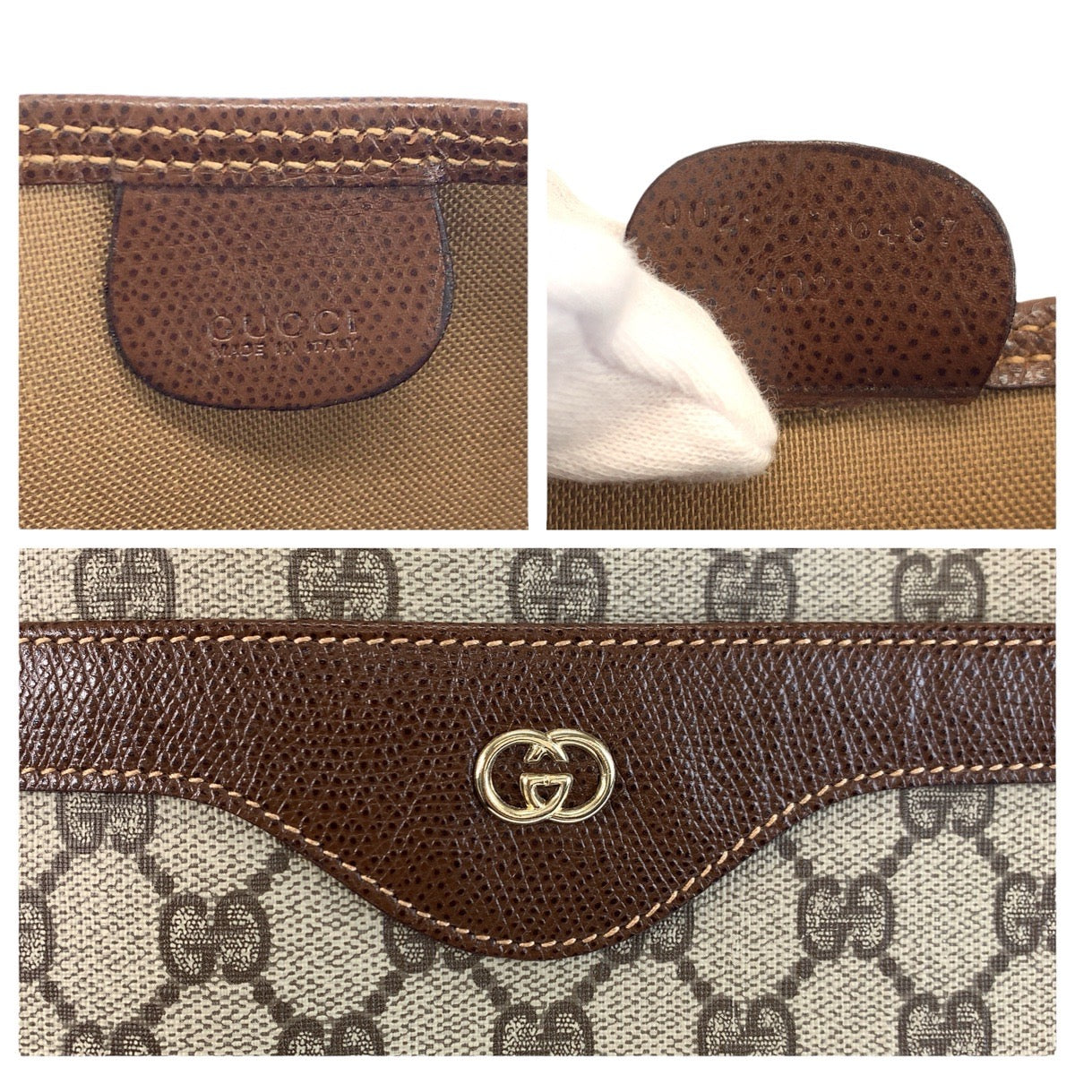 23848
GUCCI グッチ シェリーライン ベージュ ブラウン ゴールド金具 GGスプリームキャンバス 002 123 6487 トートバッグ ショルダーバッグ レディース ABP30
