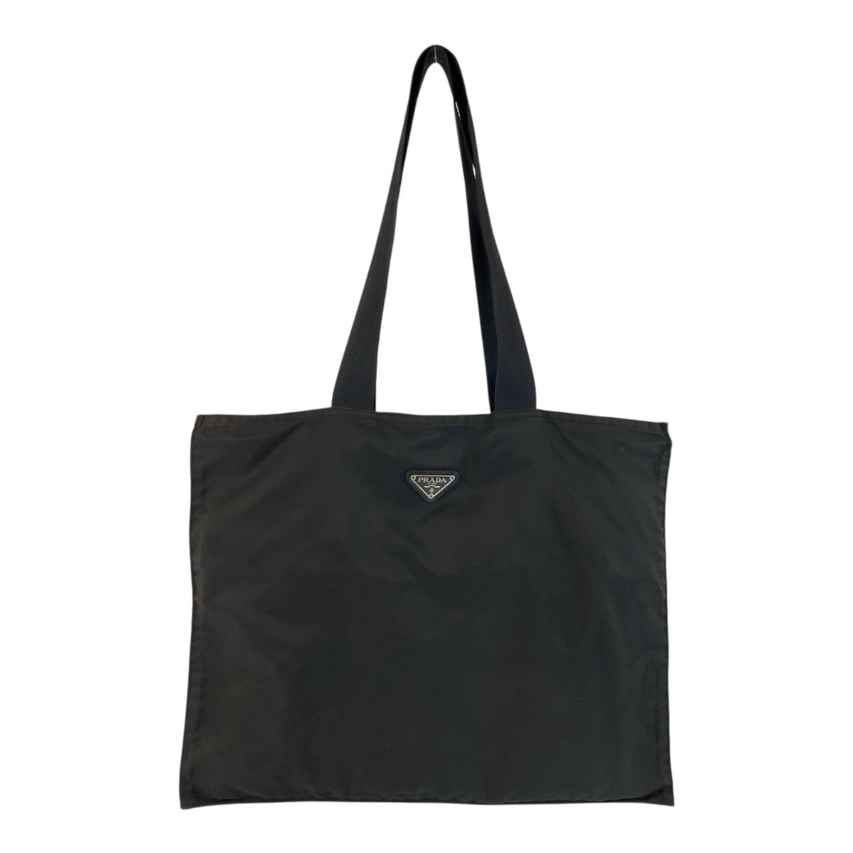 23849
PRADA プラダ テスート 三角ロゴプレート ブラック 黒 シルバー金具 ナイロン トートバッグ ショルダーバッグ レディース ABP21
