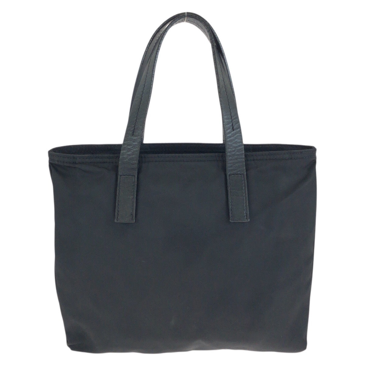 23850
PRADA プラダ テスート 三角ロゴプレート ブラック 黒 シルバー金具 ナイロン / レザー ハンドバッグ 男女兼用 レディース ABP28