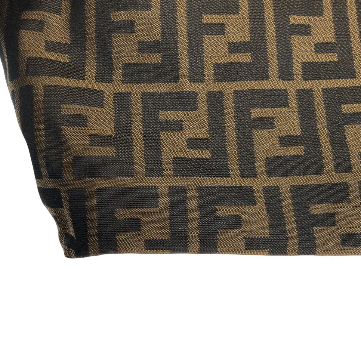 23851
FENDI フェンディ ズッカ ブラウン シルバー金具 ナイロン / レザー トートバッグ ショルダーバッグ レディース ABP28