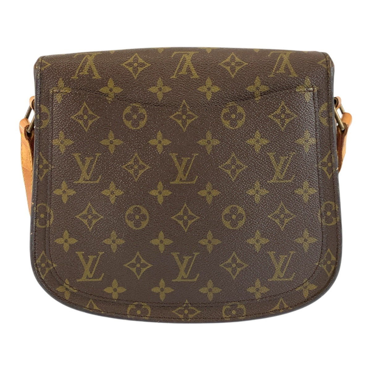 23853
LOUIS VUITTON ルイヴィトン モノグラム サンクルーGM ブラウン ゴールド金具 PVC / レザー M51242 ショルダーバッグ ポシェット レディース AB35