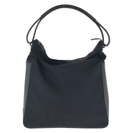 23855
GUCCI グッチ ワンショルダー ブラック 黒 シルバー金具 ナイロン / レザー 001 3770 ショルダーバッグ ハンドバッグ レディース ABP28