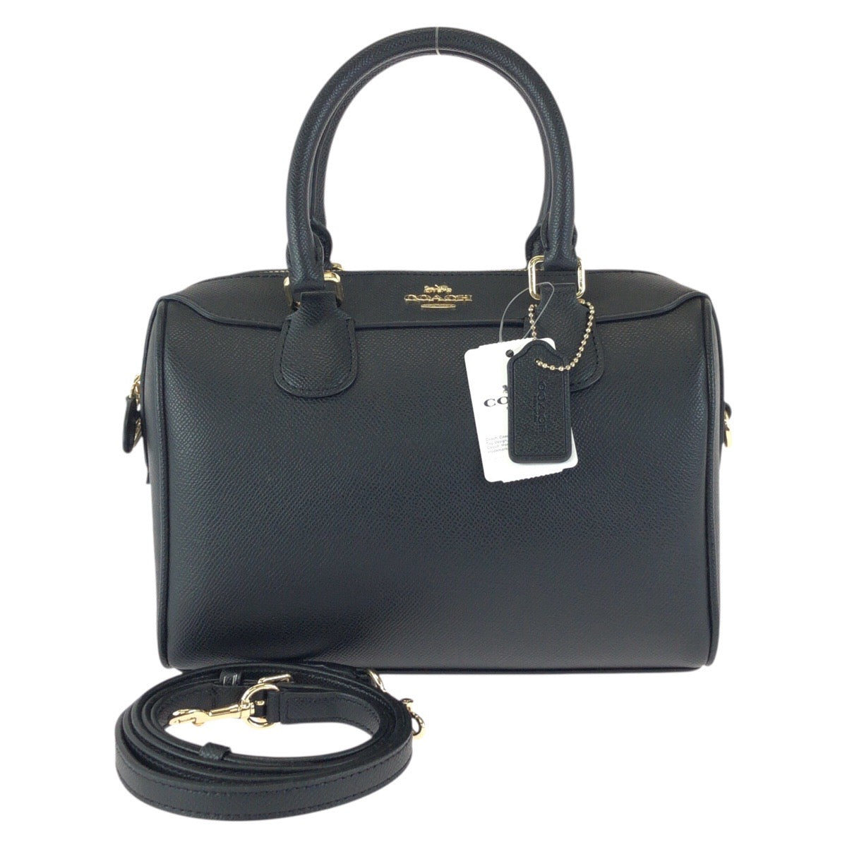 23861
COACH コーチ ミニ ベネット サッチェル ２way ブラック 黒 ゴールド金具 レザー F32202 ショルダーバッグ ハンドバッグ レディース A14
