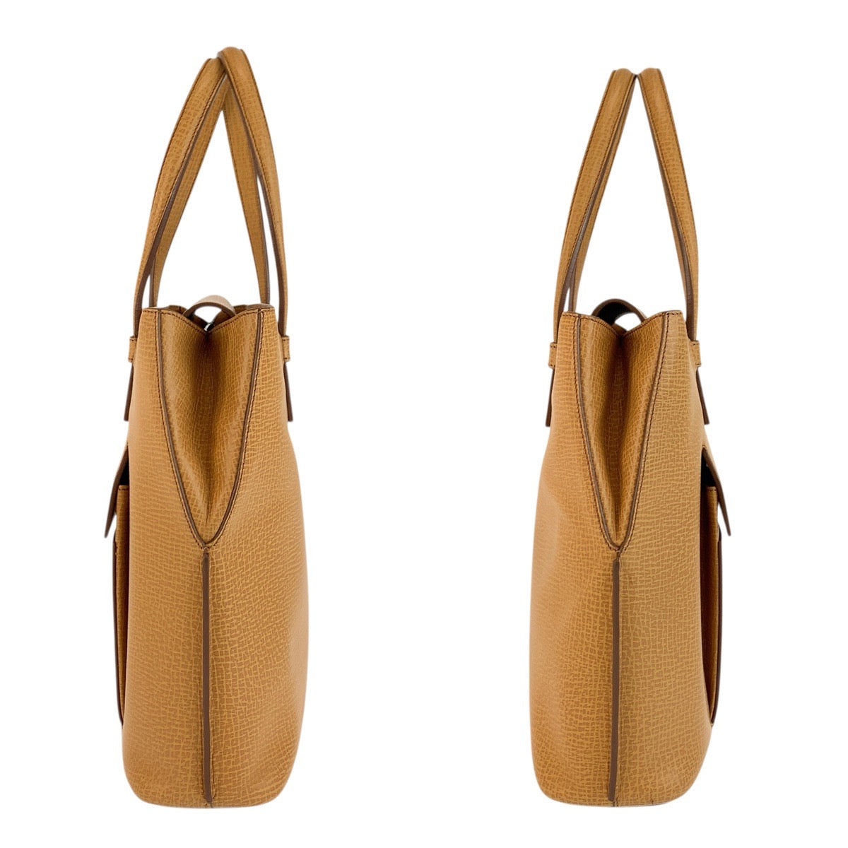 23863
LOEWE ロエベ ヴィンテージ ベージュ ゴールド金具 レザー ハンドバッグ トートバッグ レディース A42