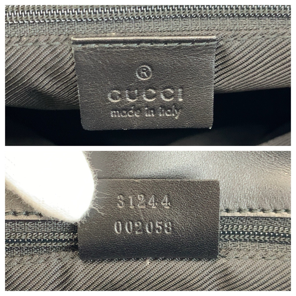 23866
GUCCI グッチ ブラック 黒 シルバー金具 GGキャンバス / レザー 31244 トートバッグ ショルダーバッグ レディース ABP44