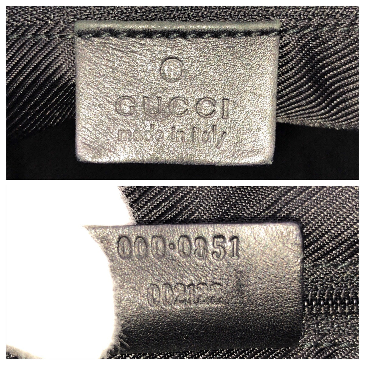 23867
GUCCI グッチ ブラック 黒 シルバー金具 GGキャンバス / レザー 000 0851 ハンドバッグ ミニボストンバッグ レディース AB21