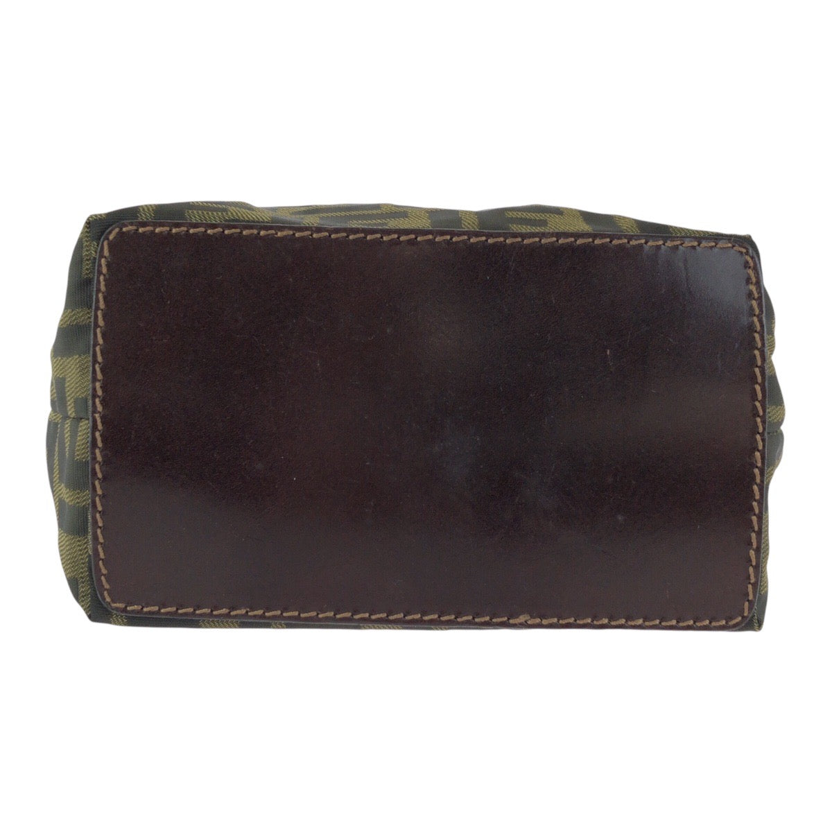 23869
FENDI フェンディ ズッカ ブラウン ダークブラウン シルバー金具 ナイロン / レザー 26598 トートバッグ ハンドバッグ レディース ABP21