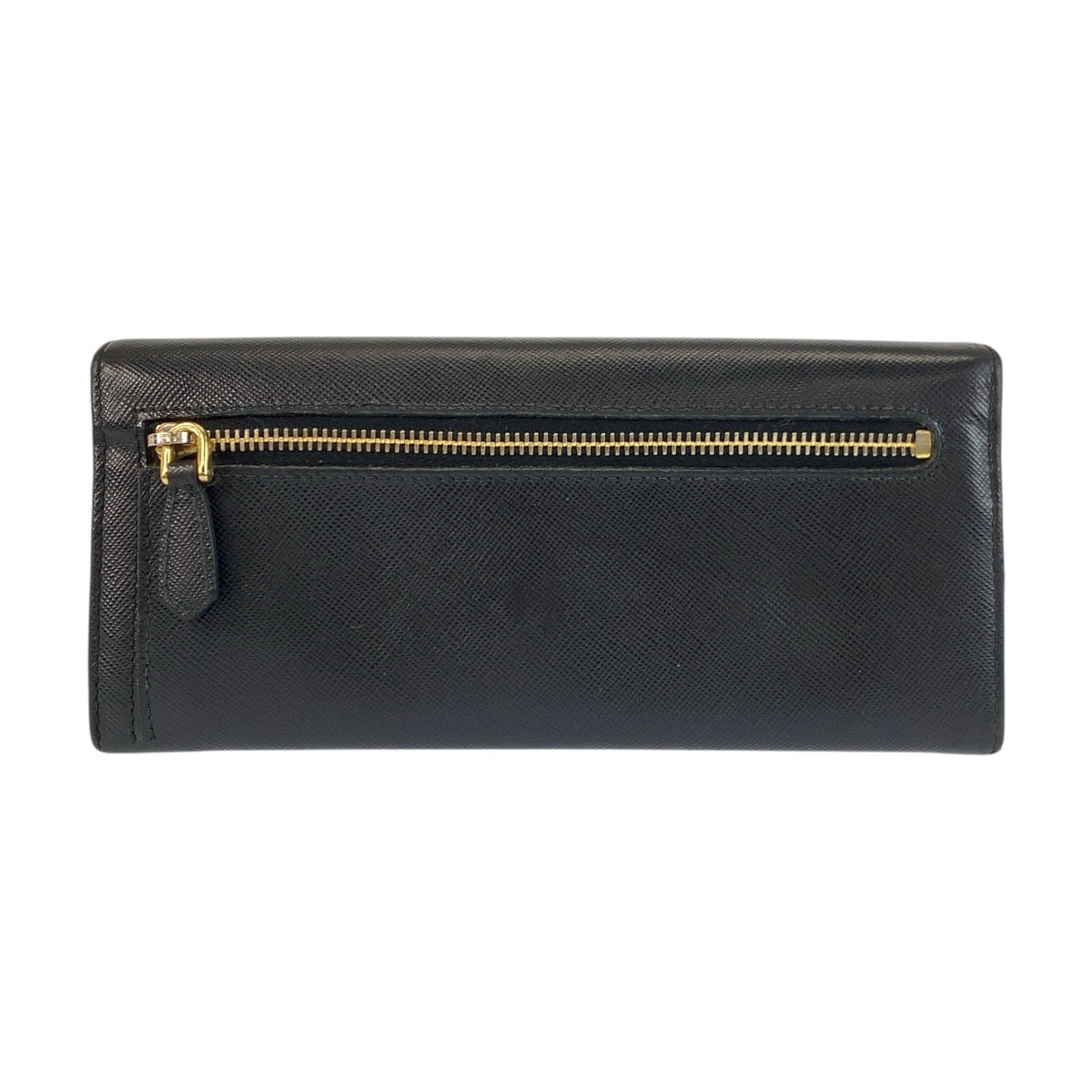 23873
PRADA プラダ サフィアーノ フィオッコ リボン ブラック 黒 ゴールド金具 レザー 長財布 ロングウォレット レディース ABP21