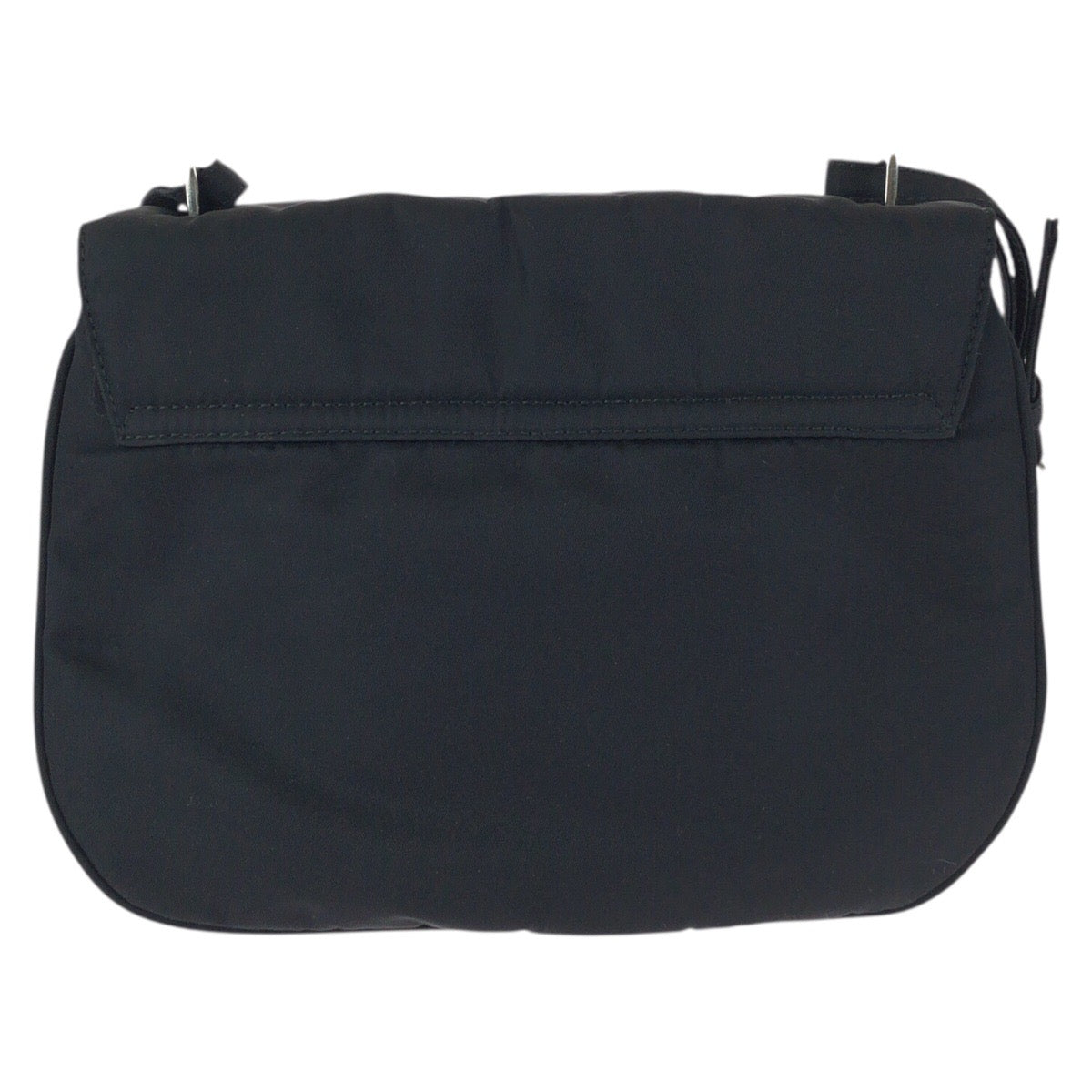 23880
PRADA プラダ テスート 三角ロゴプレート ブラック 黒 シルバー金具 ナイロン ショルダーバッグ ポシェット レディース A42