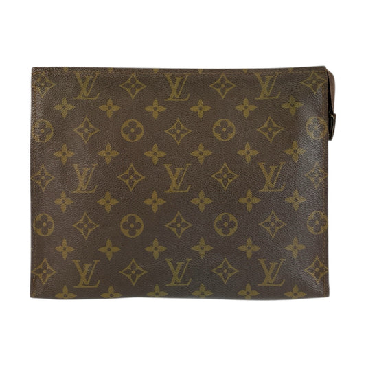 23881
LOUIS VUITTON ルイヴィトン モノグラム ポッシュ トワレット26 ブラウン PVC M47542 ポーチ クラッチバッグ レディース B14