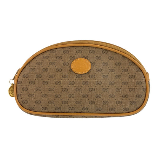 23887
GUCCI グッチ ヴィンテージ マイクロGG インターロッキング ベージュ ゴールド金具 GGスプリームキャンバス 039 58 ポーチ 化粧ポーチ レディース A14