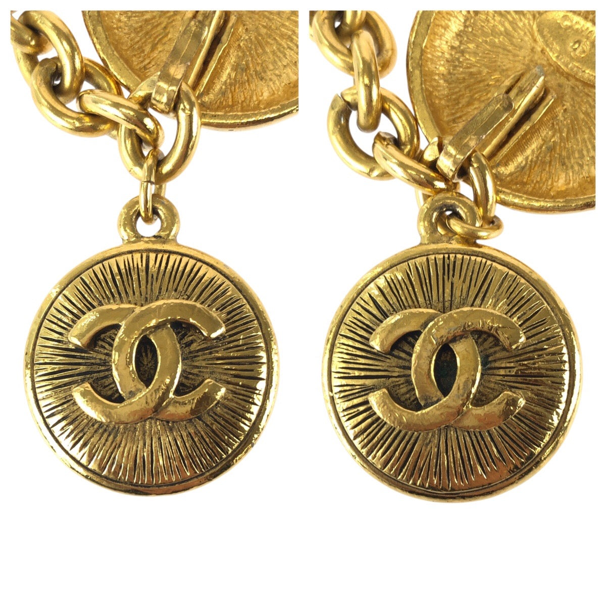 23891
CHANEL シャネル ココマーク コイン ゴールド メッキ ネックレス チェーンベルト ベルト レディース ABP78