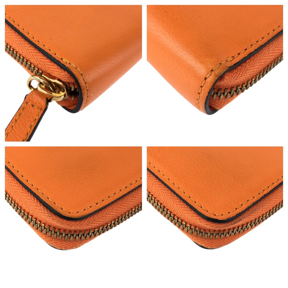 23892
VERSACE ヴェルサーチ メデューサ ラウンドファスナー オレンジ ゴールド金具 レザー 長財布 ロングウォレット 男女兼用 メンズ ABP28