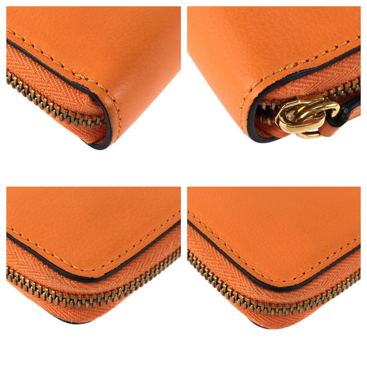 23892
VERSACE ヴェルサーチ メデューサ ラウンドファスナー オレンジ ゴールド金具 レザー 長財布 ロングウォレット 男女兼用 メンズ ABP28