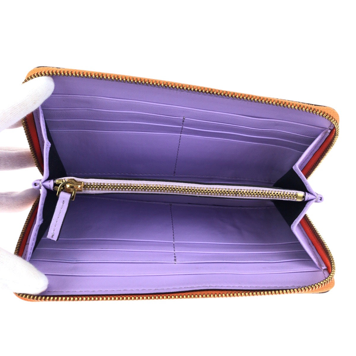 23892
VERSACE ヴェルサーチ メデューサ ラウンドファスナー オレンジ ゴールド金具 レザー 長財布 ロングウォレット 男女兼用 メンズ ABP28