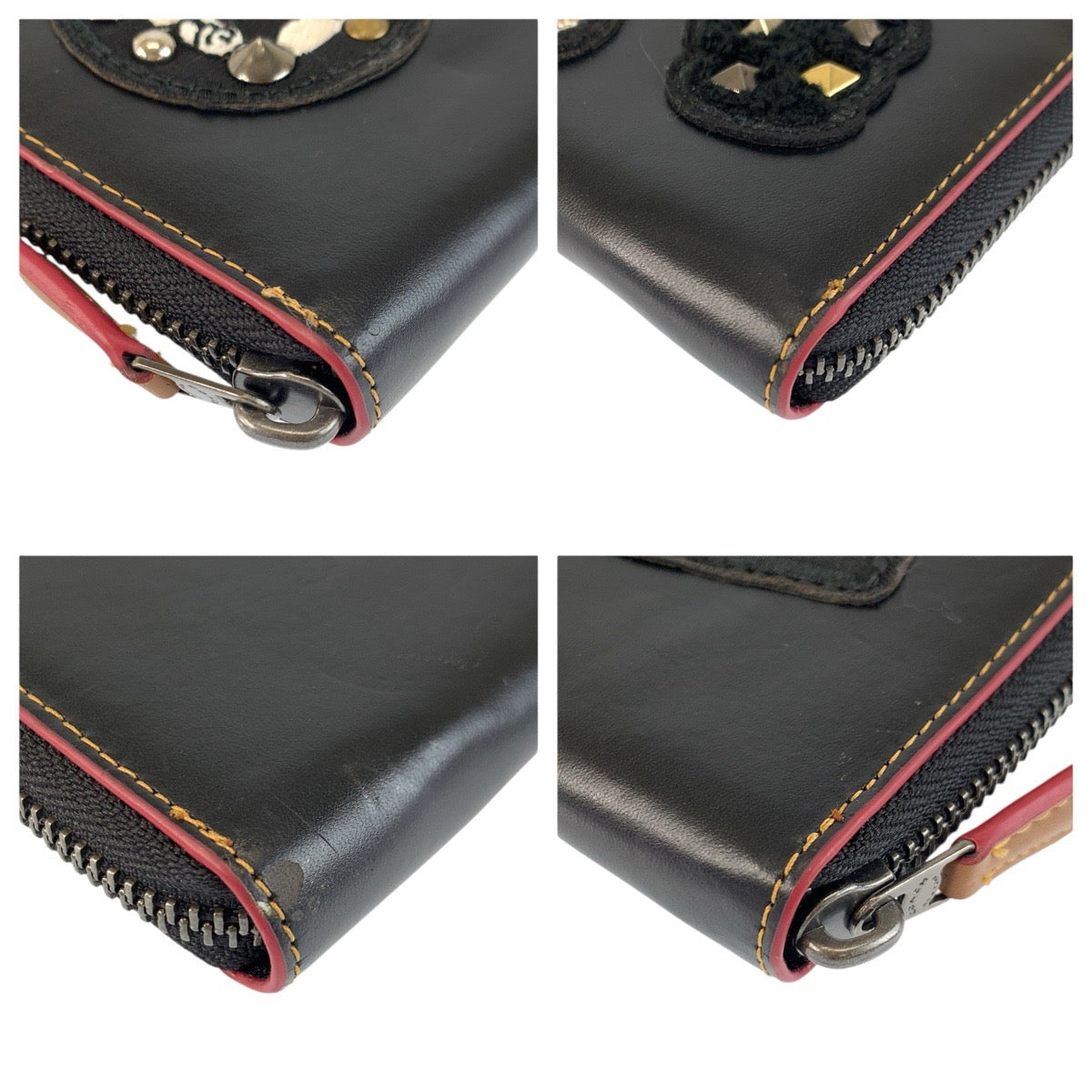 23893
COACH コーチ ディズニーコラボ ブラック 黒 レザー F59340 長財布 ロングウォレット レディース ABP5