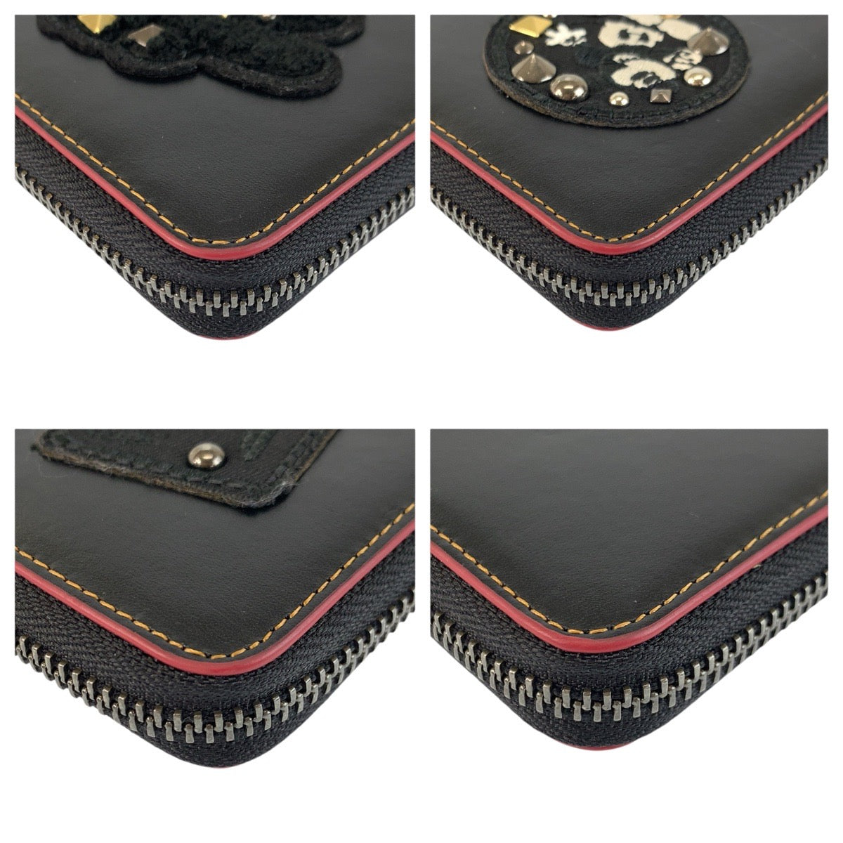 23893
COACH コーチ ディズニーコラボ ブラック 黒 レザー F59340 長財布 ロングウォレット レディース ABP5