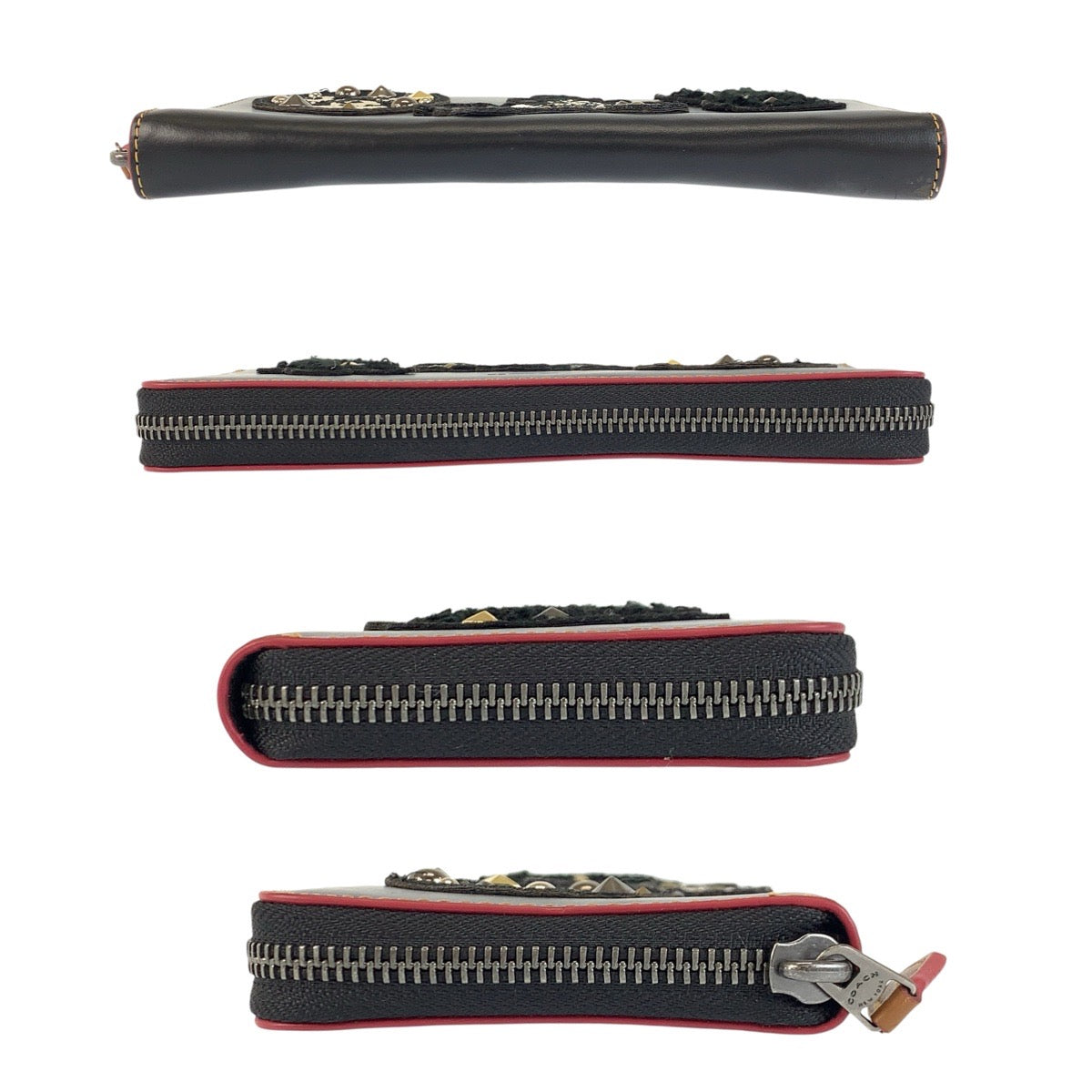 23893
COACH コーチ ディズニーコラボ ブラック 黒 レザー F59340 長財布 ロングウォレット レディース ABP5