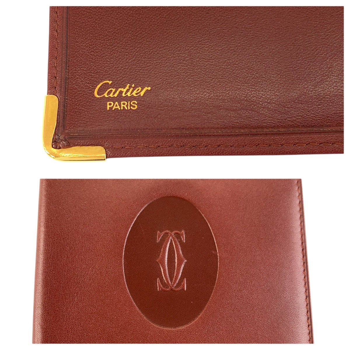 23895
CARTIER カルティエ ヴィンテージ マストライン ボルドー ゴールド金具 レザー 長財布 札入れ メンズ ABP10