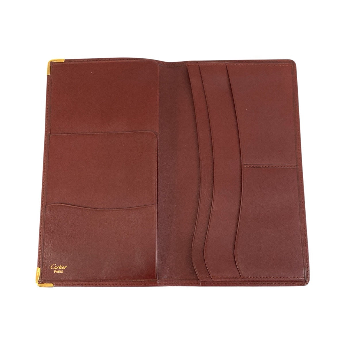 23895
CARTIER カルティエ ヴィンテージ マストライン ボルドー ゴールド金具 レザー 長財布 札入れ メンズ ABP10