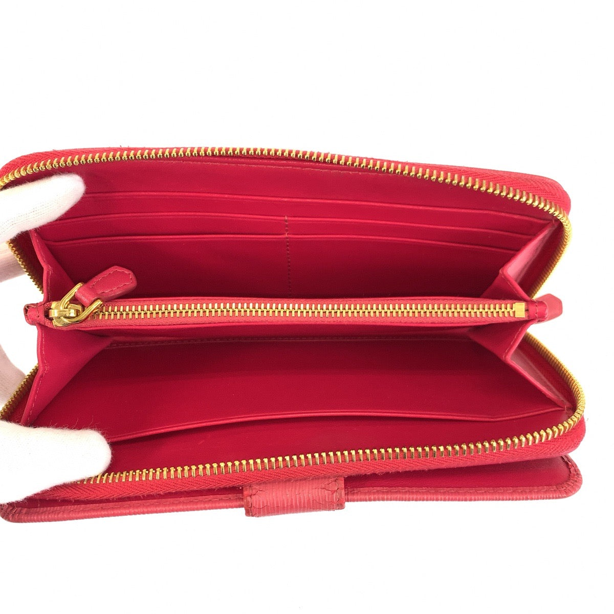 23896
PRADA プラダ サフィアーノ ピンク ゴールド金具 レザー 長財布 ロングウォレット レディース ABP28