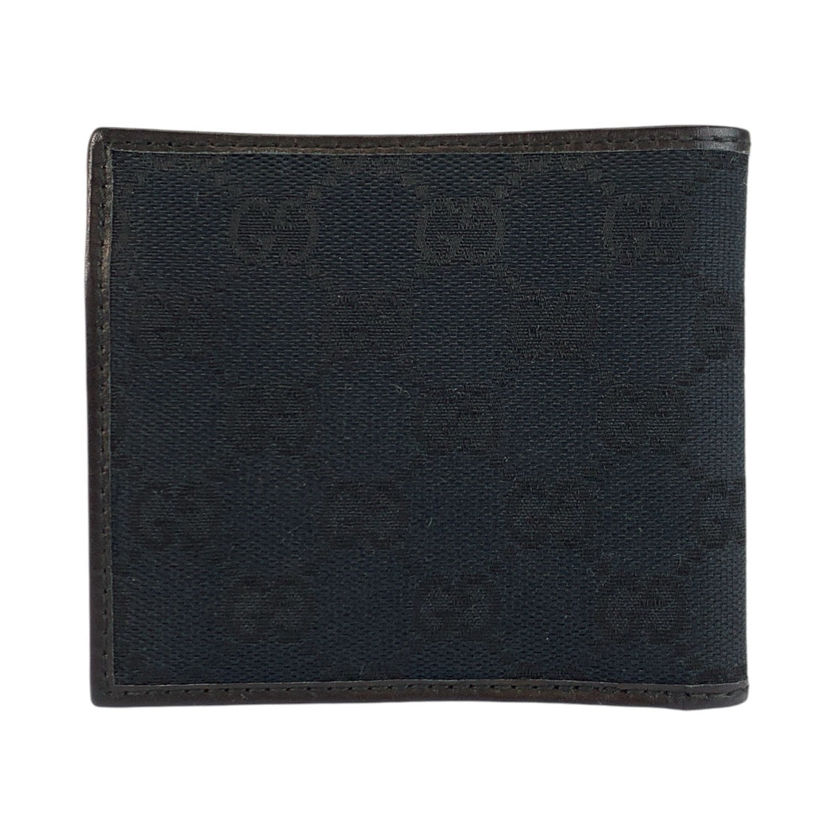 23901
GUCCI グッチ インターロッキング ブラック 黒 シルバー金具 GGキャンバス 181671 折り財布 コンパクトウォレット メンズ ABP21