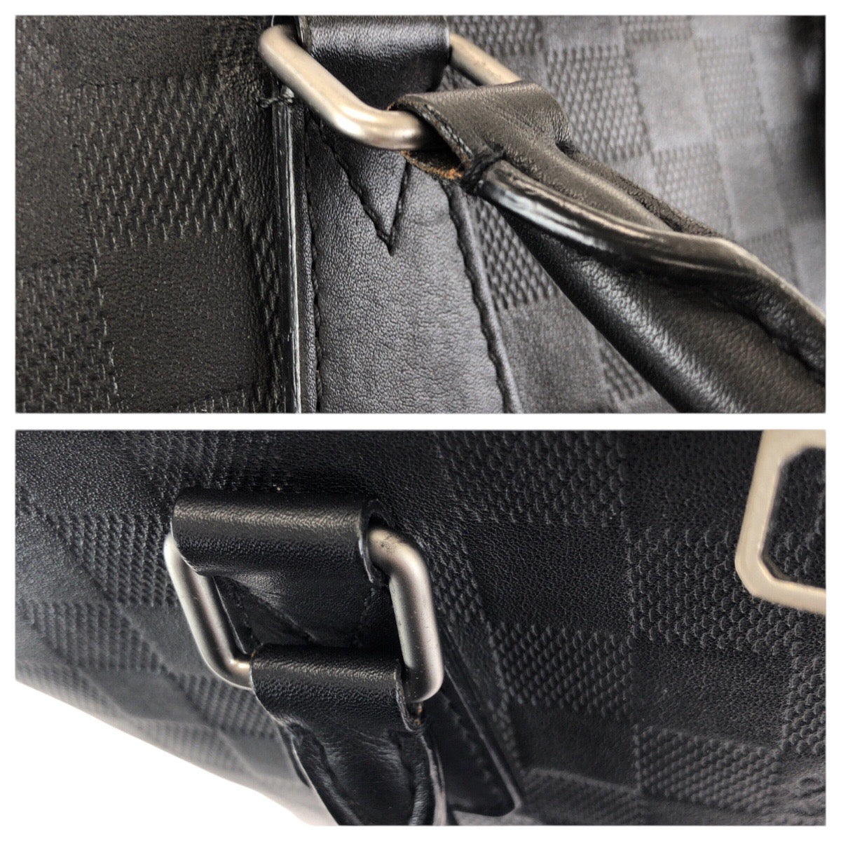 23902
LOUIS VUITTON ルイヴィトン ダミエ・アンフィニ ポルト ドキュマン ジュール PDJ ブラック 黒 シルバー金具 レザー N41248 ビジネスバッグ ブリーフケース メンズ ABP78