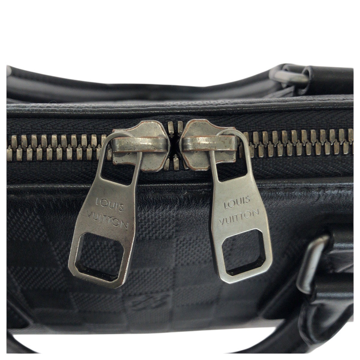 23902
LOUIS VUITTON ルイヴィトン ダミエ・アンフィニ ポルト ドキュマン ジュール PDJ ブラック 黒 シルバー金具 レザー N41248 ビジネスバッグ ブリーフケース メンズ ABP78