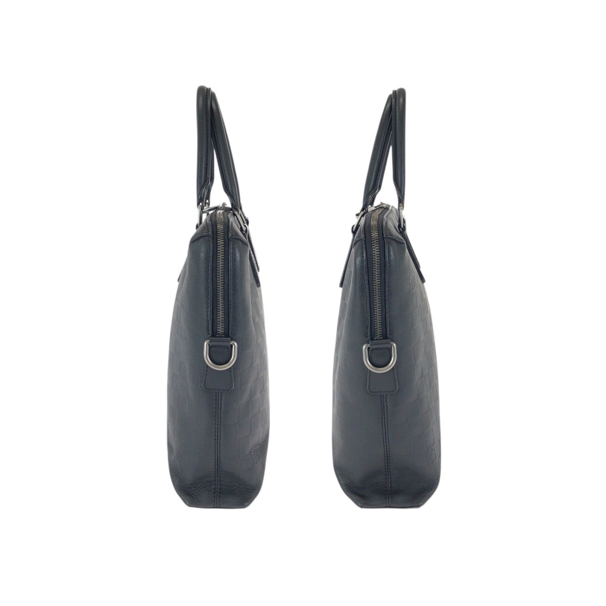 23902
LOUIS VUITTON ルイヴィトン ダミエ・アンフィニ ポルト ドキュマン ジュール PDJ ブラック 黒 シルバー金具 レザー N41248 ビジネスバッグ ブリーフケース メンズ ABP78