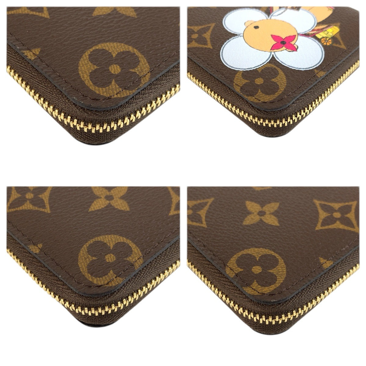 23903
LOUIS VUITTON ルイヴィトン モノグラム ヴィヴィエンヌ ジッピー コインパース ブラウン ゴールド金具 PVC M69055 コインケース カードケース レディース SA44