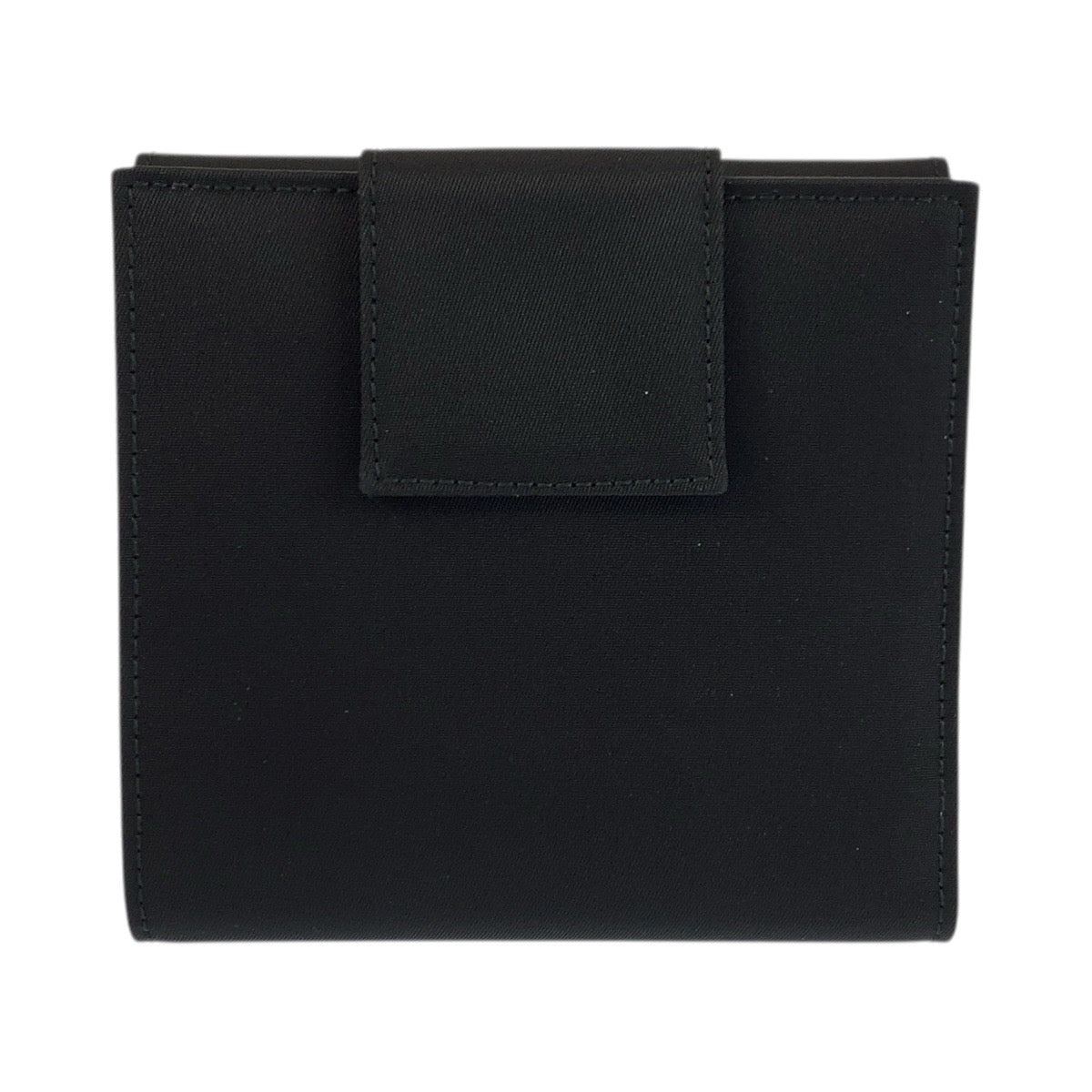 23906
PRADA プラダ テスート 三角ロゴプレート ブラック 黒 シルバー金具 ナイロン 折財布 コンパクトウォレット 男女兼用 メンズ SA42