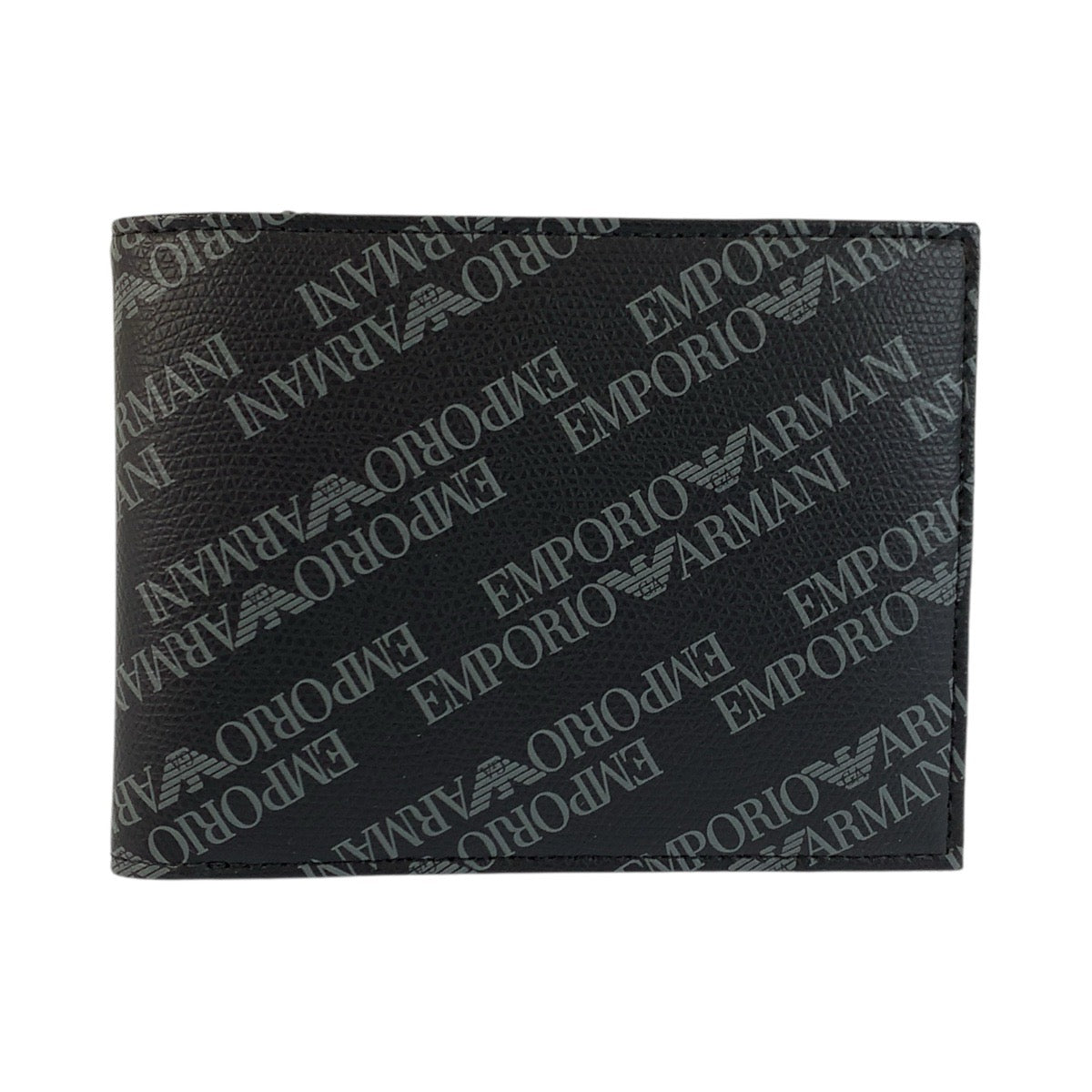 23909
Emporio Armani エンポリオ アルマーニ ブラック 黒 レザー 折り財布 コンパクトウォレット メンズ AB14