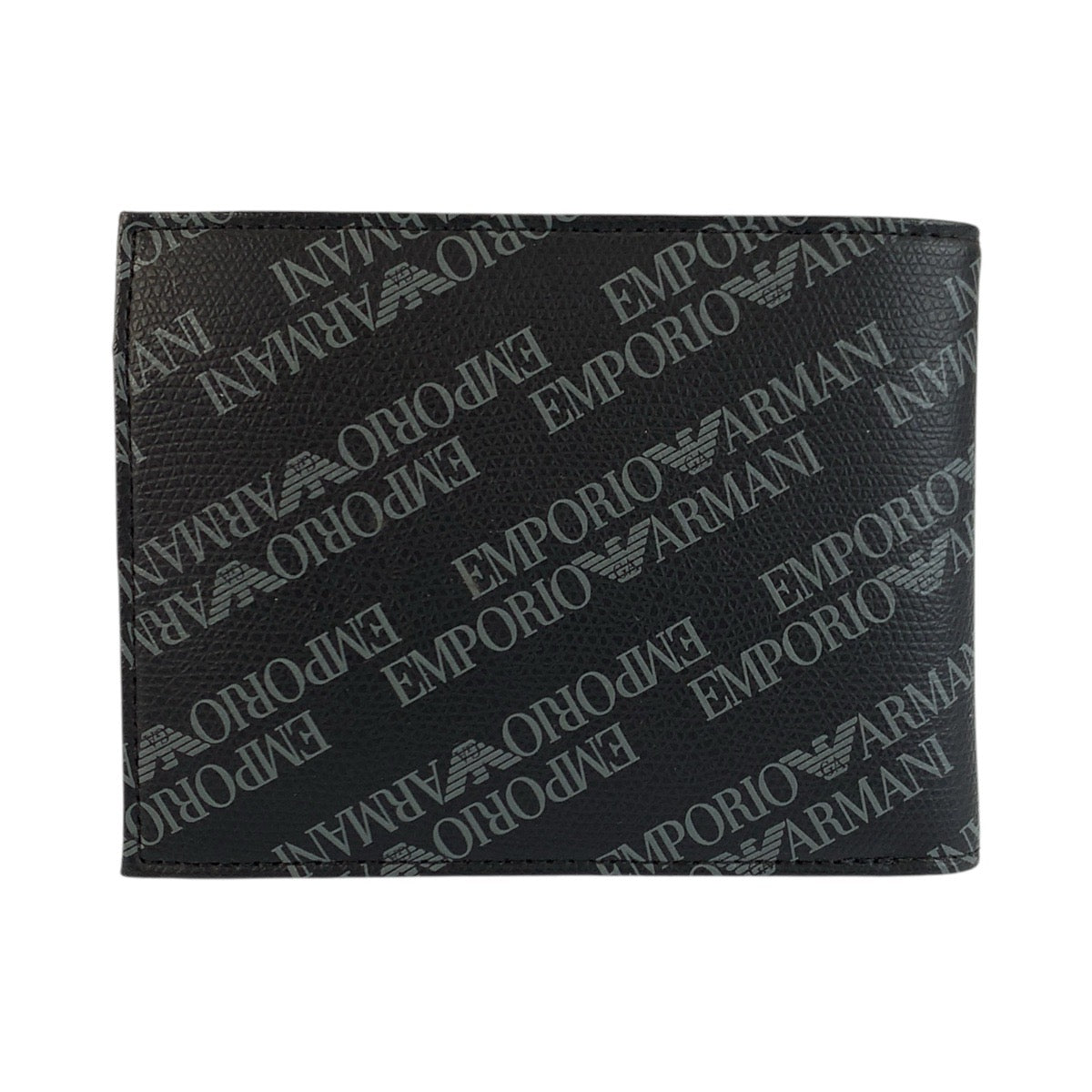23909
Emporio Armani エンポリオ アルマーニ ブラック 黒 レザー 折り財布 コンパクトウォレット メンズ AB14