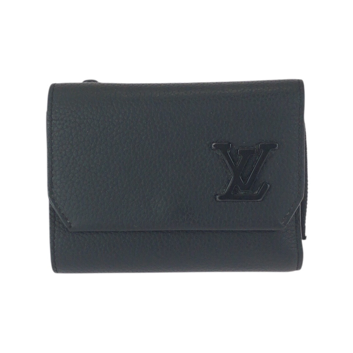 23912
LOUIS VUITTON ルイヴィトン アエログラム ポルトフォイユ パイロット ブラック 黒 レザー M81740 折財布 コンパクトウォレット メンズ ABP44