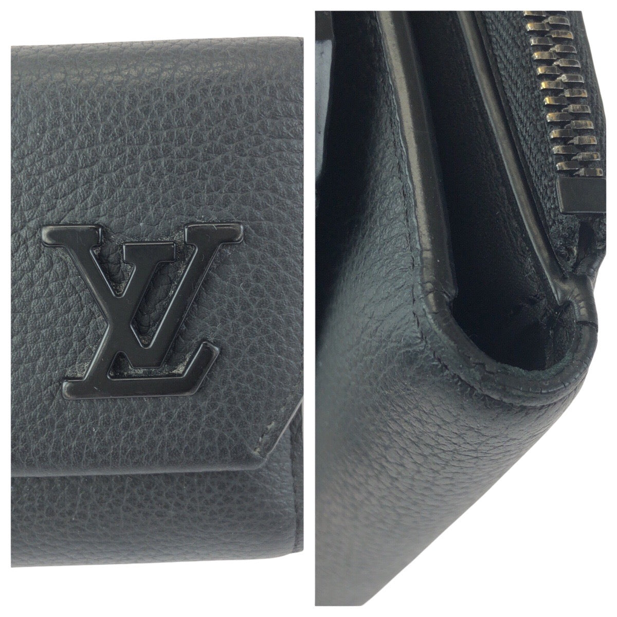23912
LOUIS VUITTON ルイヴィトン アエログラム ポルトフォイユ パイロット ブラック 黒 レザー M81740 折財布 コンパクトウォレット メンズ ABP44