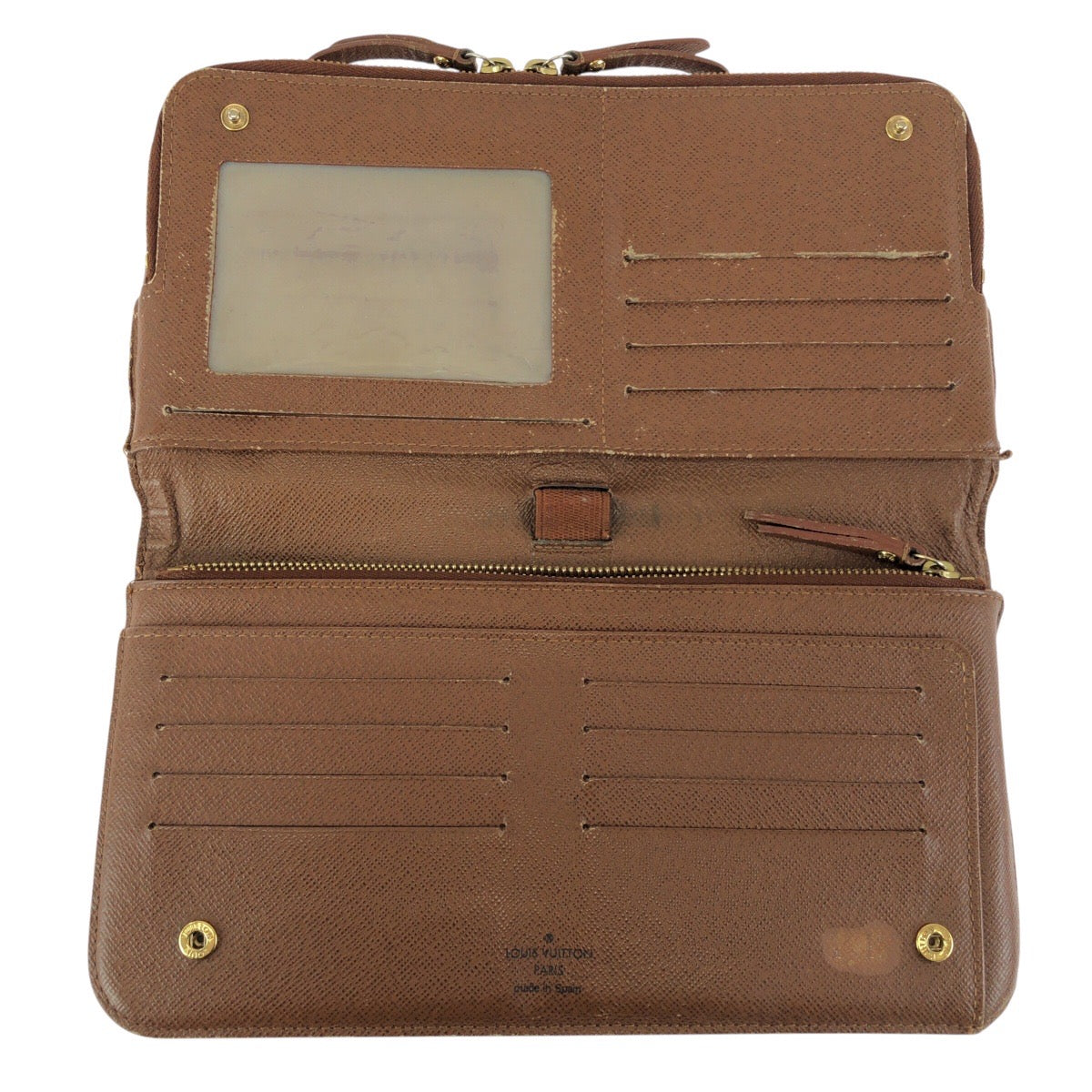 23913
LOUIS VUITTON ルイヴィトン モノグラム アンソリット ブラウン ゴールド金具 PVC M66566 長財布 オーガナイザー メンズ B6
