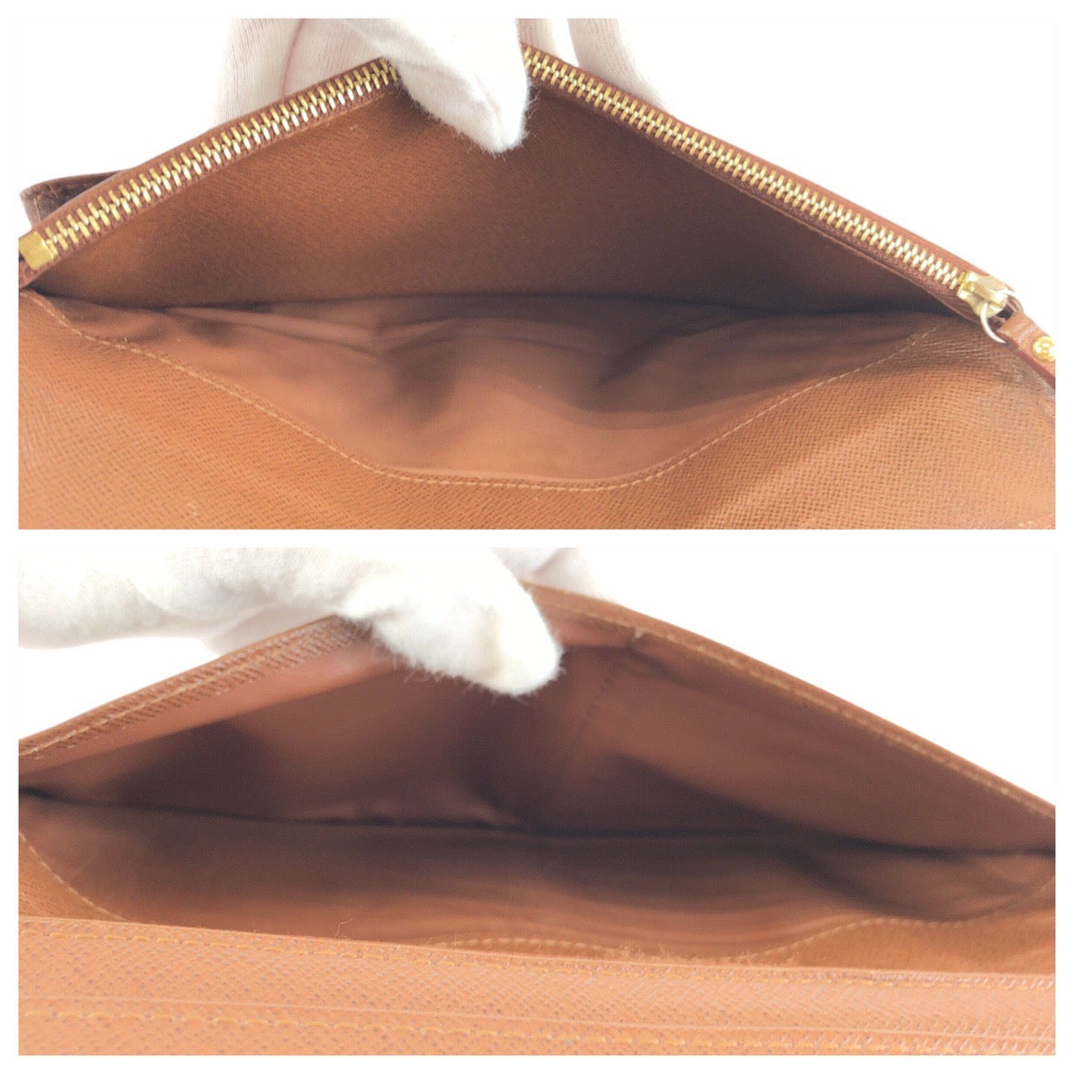 23913
LOUIS VUITTON ルイヴィトン モノグラム アンソリット ブラウン ゴールド金具 PVC M66566 長財布 オーガナイザー メンズ B6