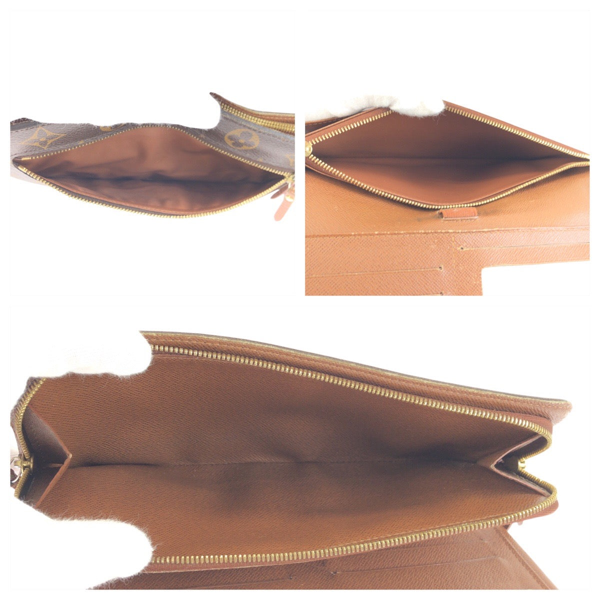 23913
LOUIS VUITTON ルイヴィトン モノグラム アンソリット ブラウン ゴールド金具 PVC M66566 長財布 オーガナイザー メンズ B6